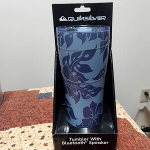 Quiksilver Blue Floral Bluetooth Tumbler